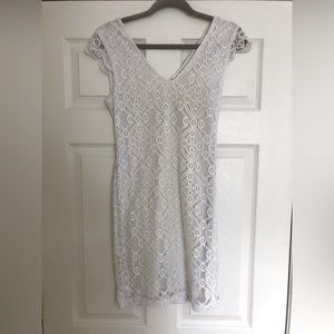 Lottie Moss White Bodycon Mini Dress (Size M) New With Tags